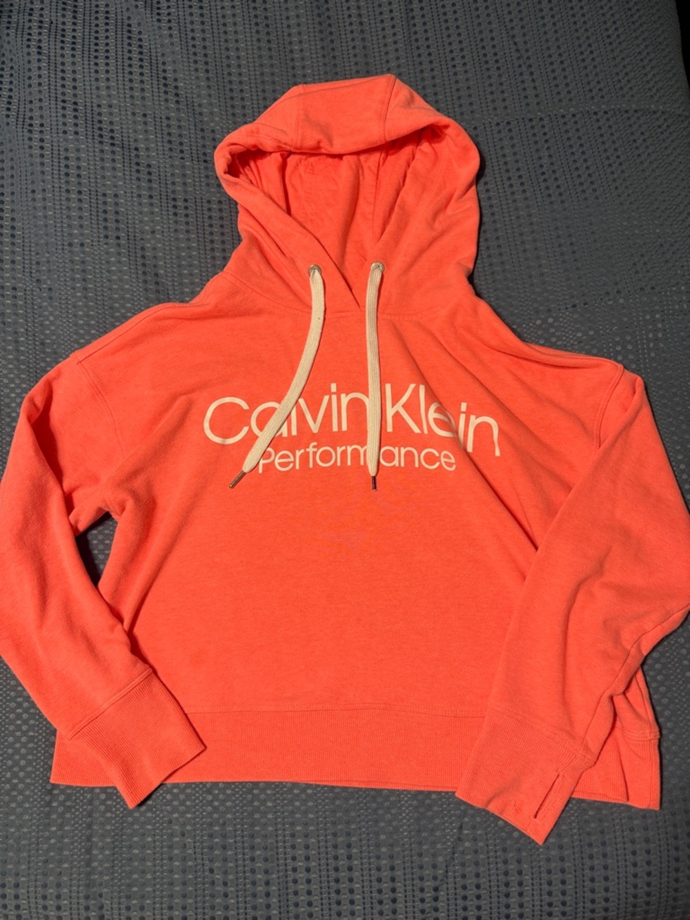 Calvin Klein Coral Hooded Performance Pullover